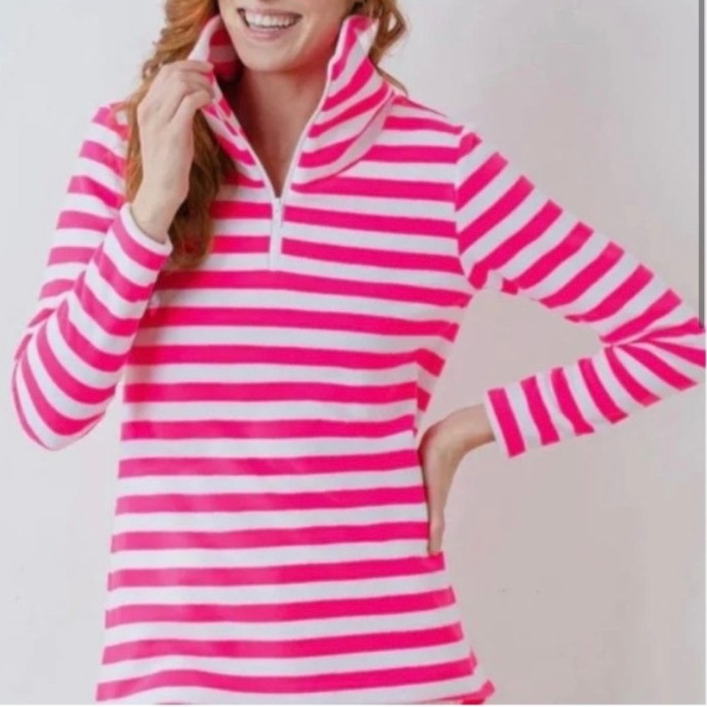 Dudley Stephens Prospect Quarter-zip, Neon Pink, size XL